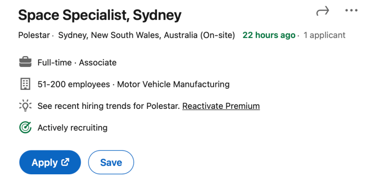 EXCLUSIVE: Polestar posts the first job vacancy for Australia ahead of the expansion to the country