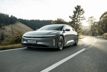 Lucid Air driving in Germany
