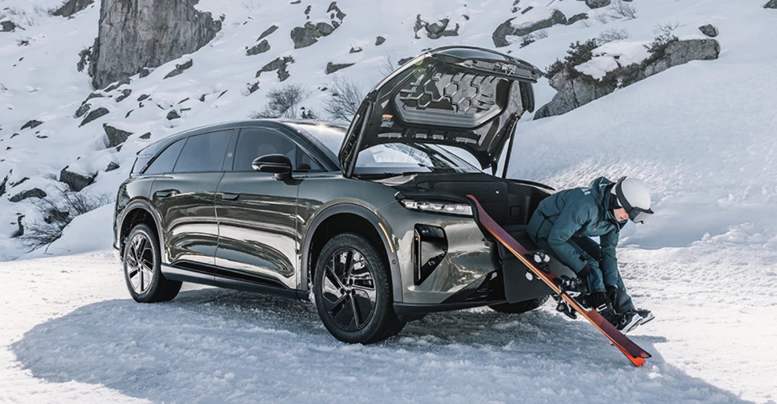 Lucid Gravity in the snow