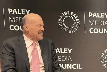 Jim Cramer at a Paley Media Council event