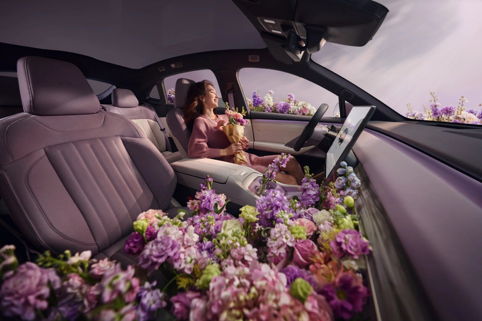 Interior image of the Onvo L60 'Violet' Edition