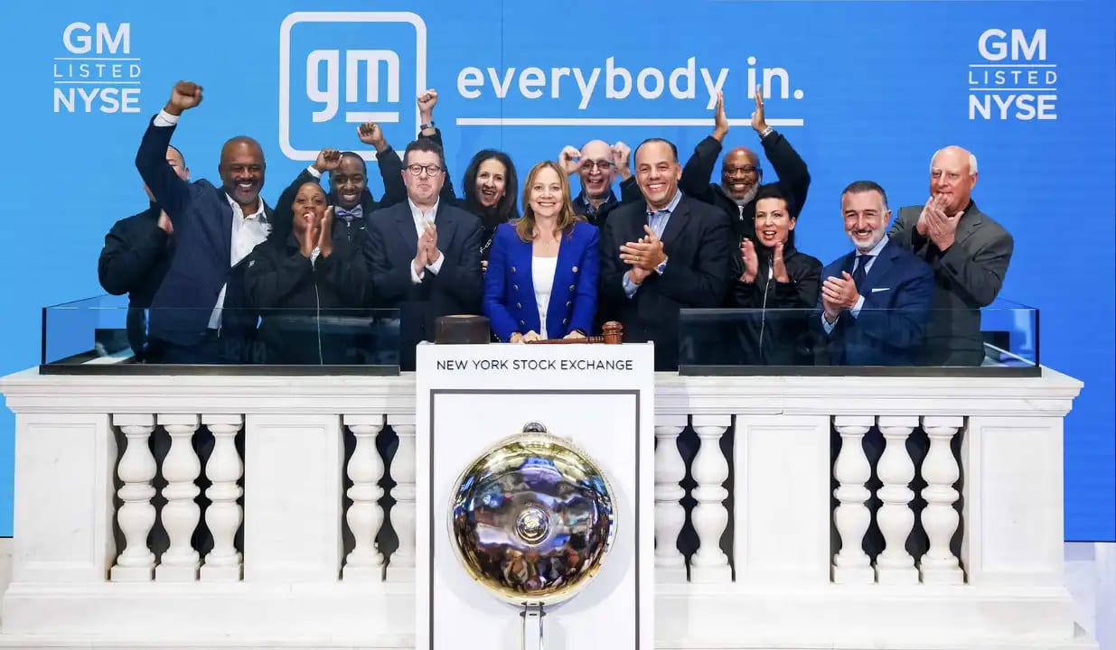 General Motors Rings The Opening Bell