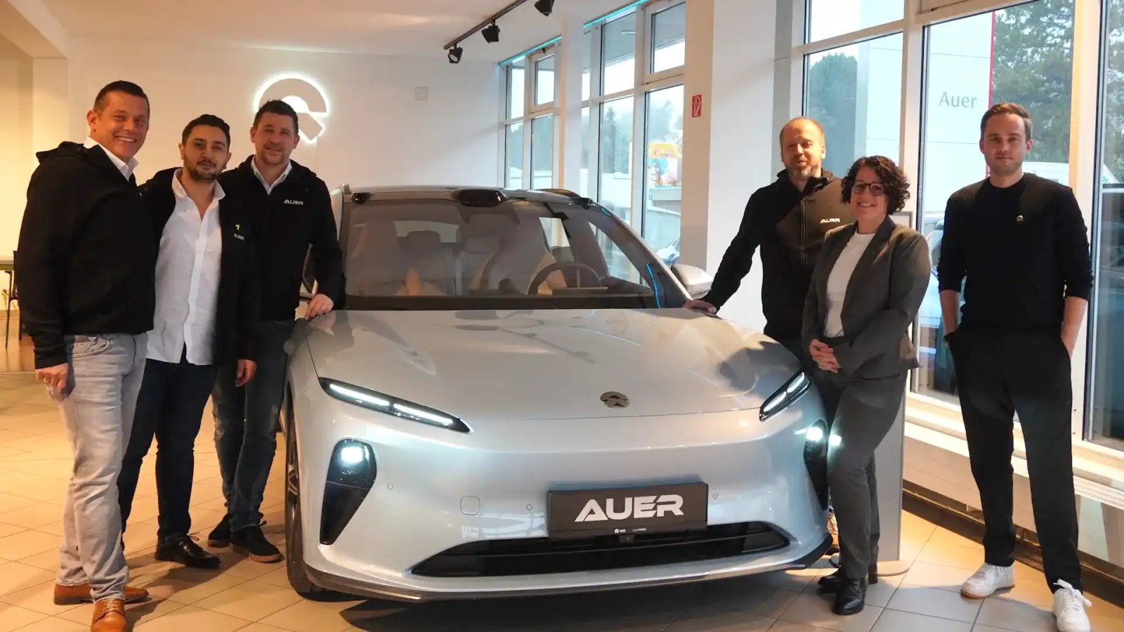 Nio vehicle at Autohaus Auer, Austria