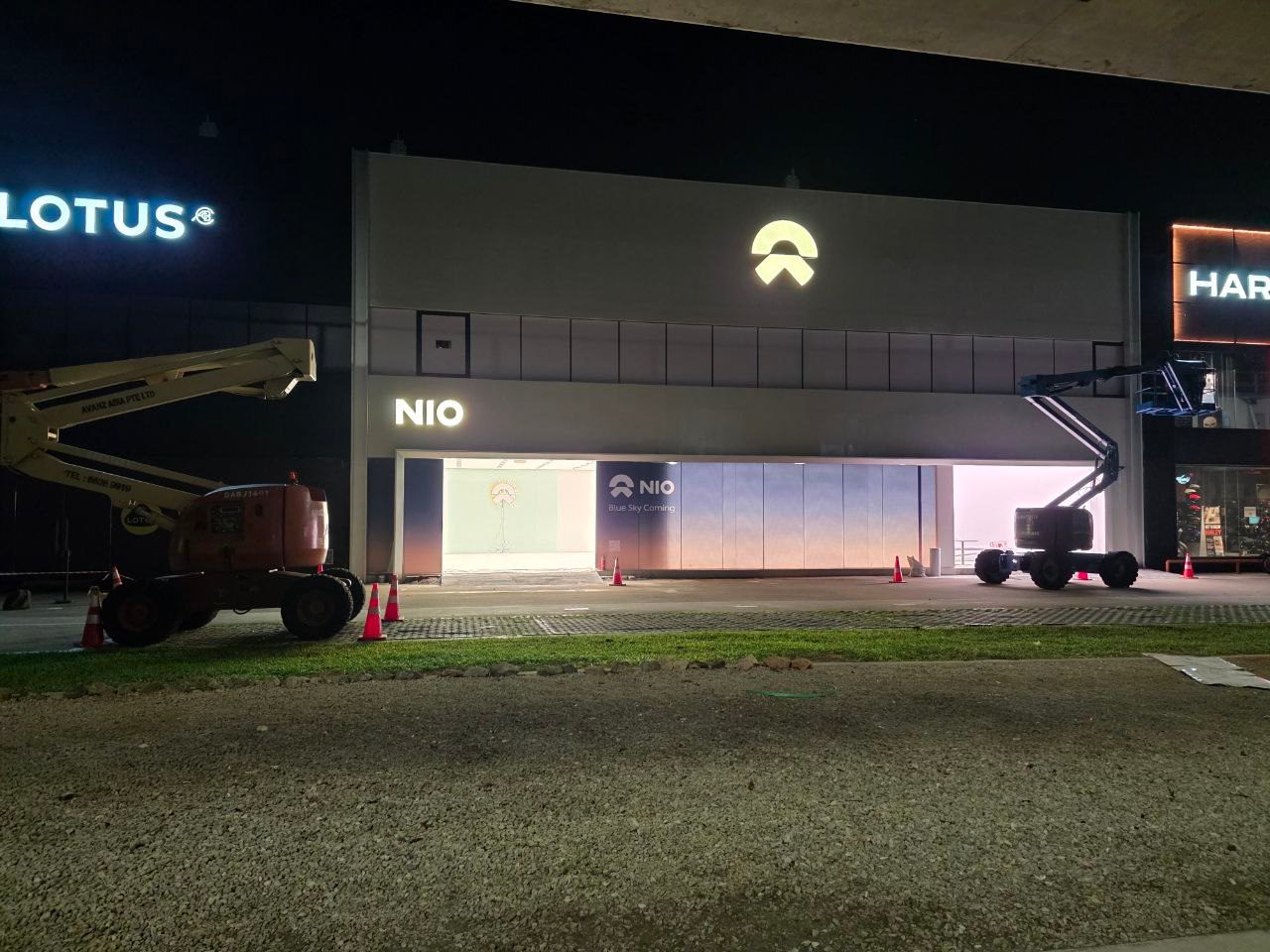 Nio's showroom in Singapore