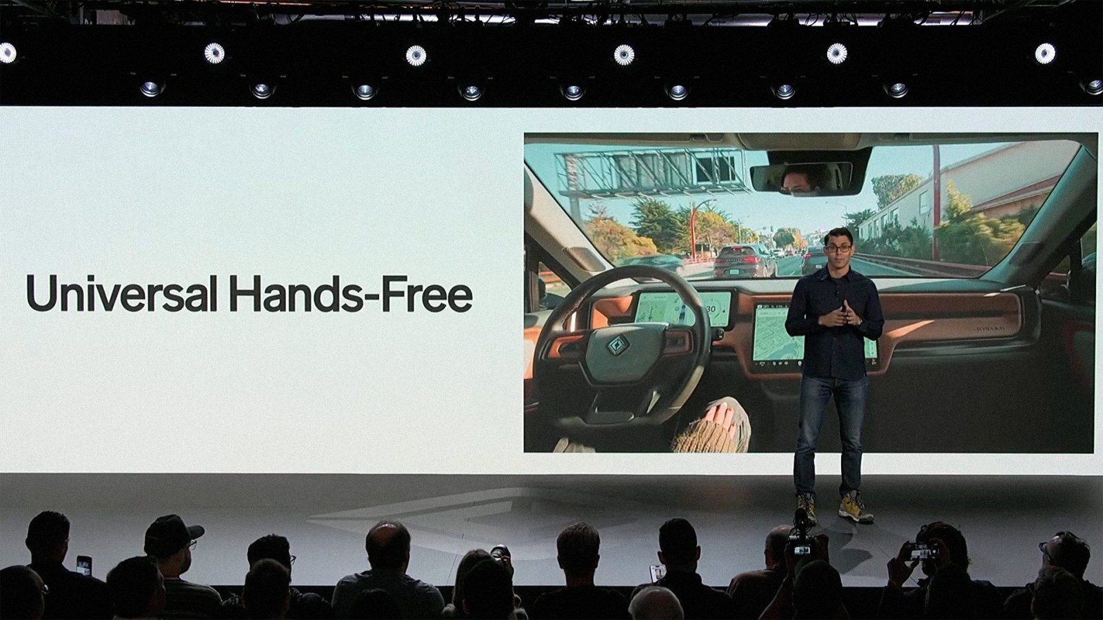 Rivian's founder and CEO RJ Scaringe at the Autonomy Day event