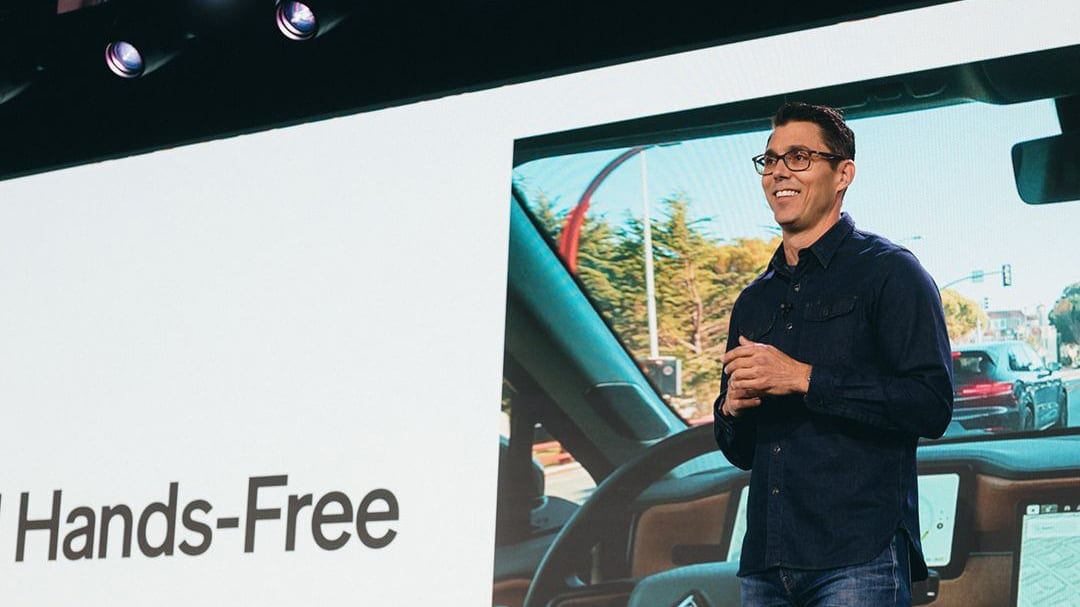 Rivian CEO RJ Scaringe during Autonomy Day event