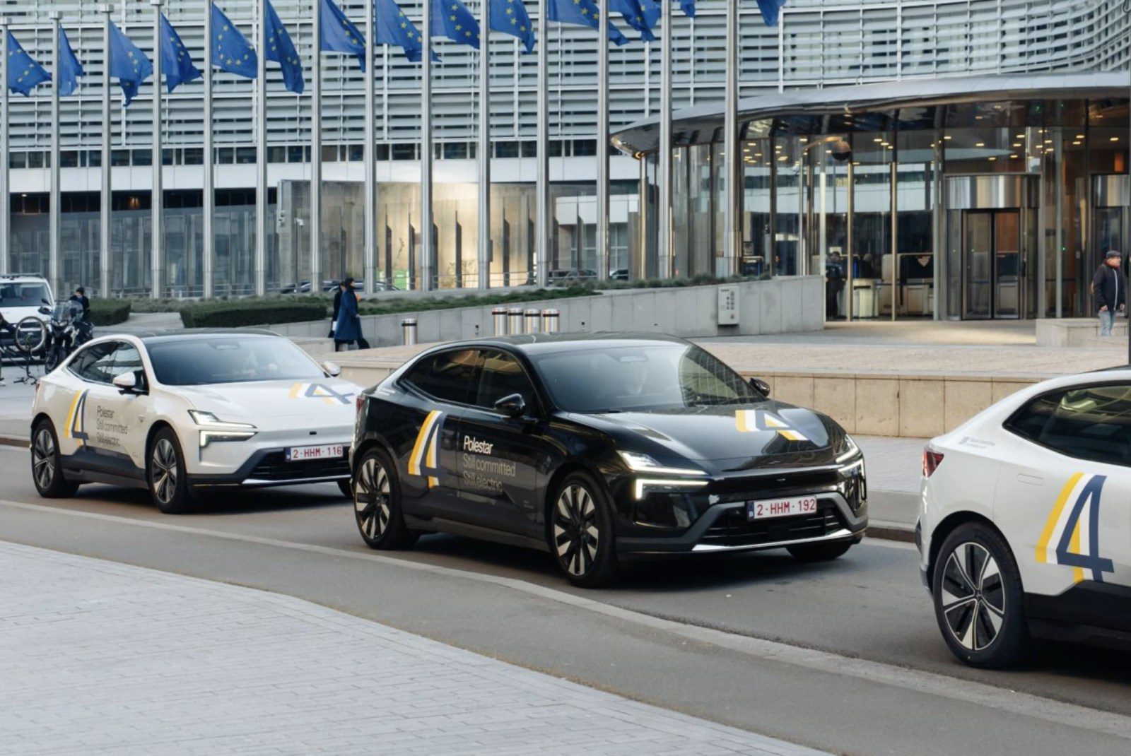 Polestar Europe Silent Protest outside Brussels