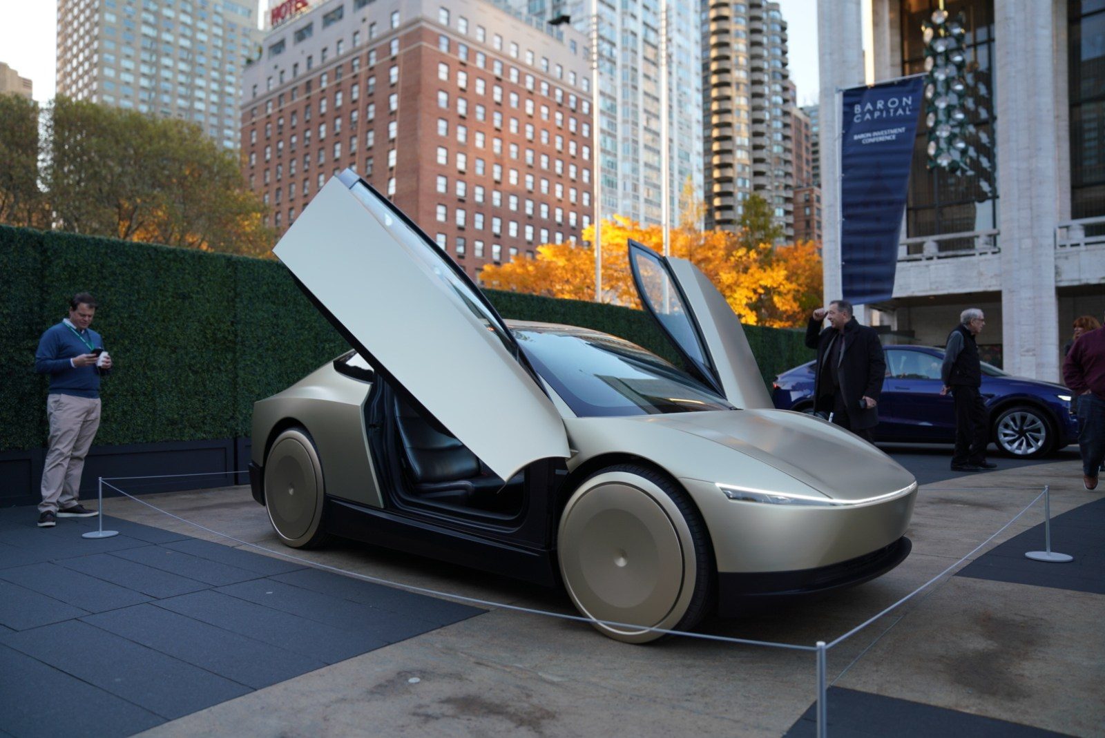 Tesla Cybercab at the Baron Capital Event