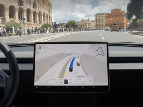 Tesla FSD in Rome
