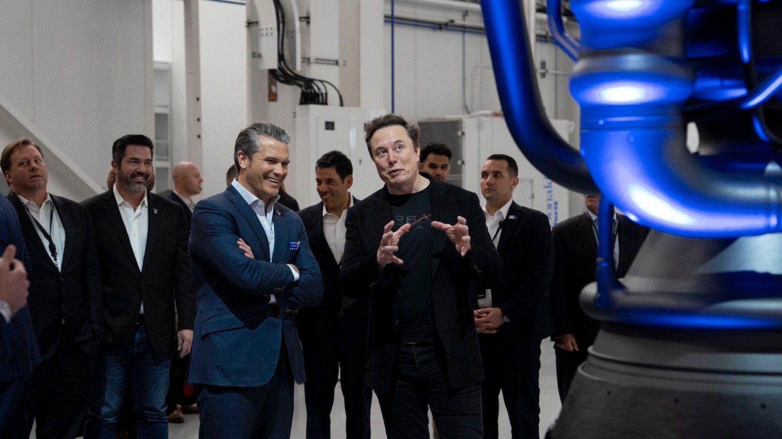 Elon Musk and Secretary of War Pete Hegseth