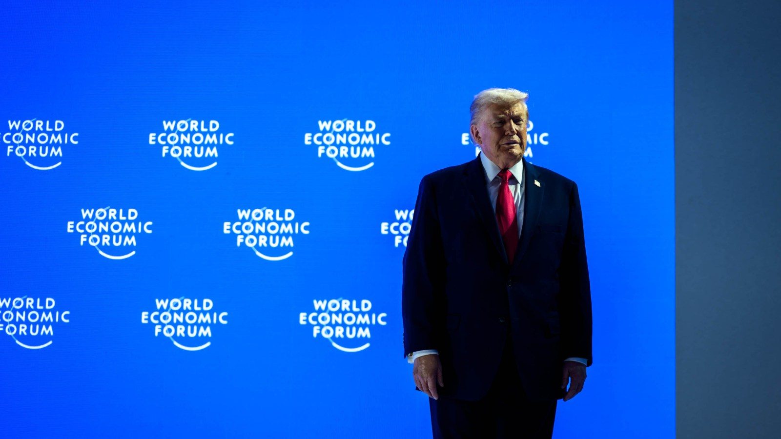 US President Donald Trump in Davos, Switzerland