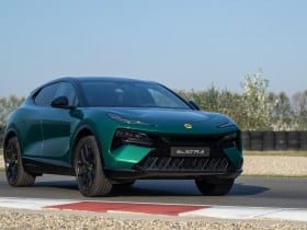 Lotus Eletre on a racetrack