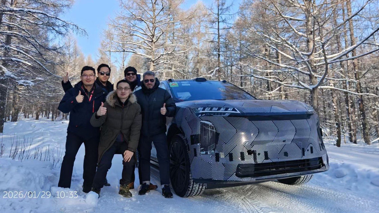 Nio team during the ES9 Winter Test