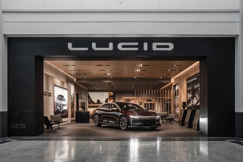 Lucid's showroom in NYC