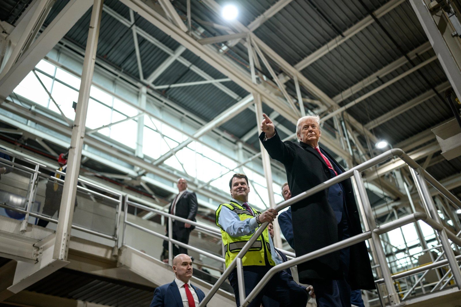 Trump with Ford's CEO Jim Farley in Detroit
