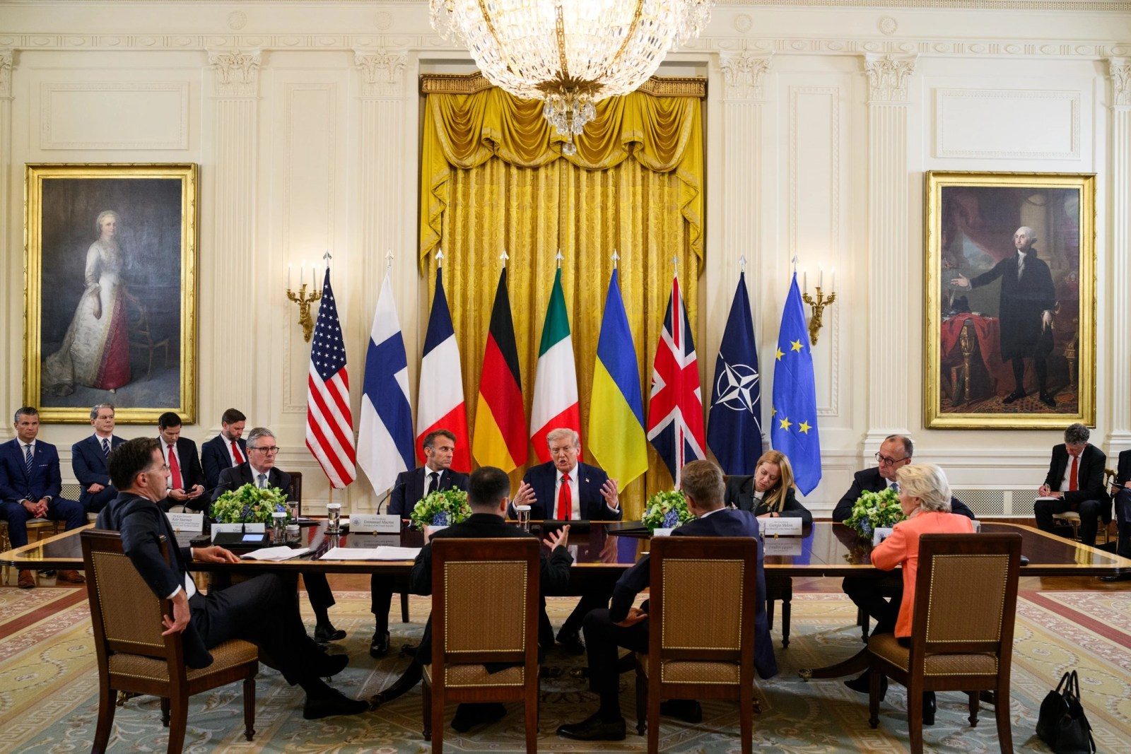 US and European Nations at the White House in August 2025