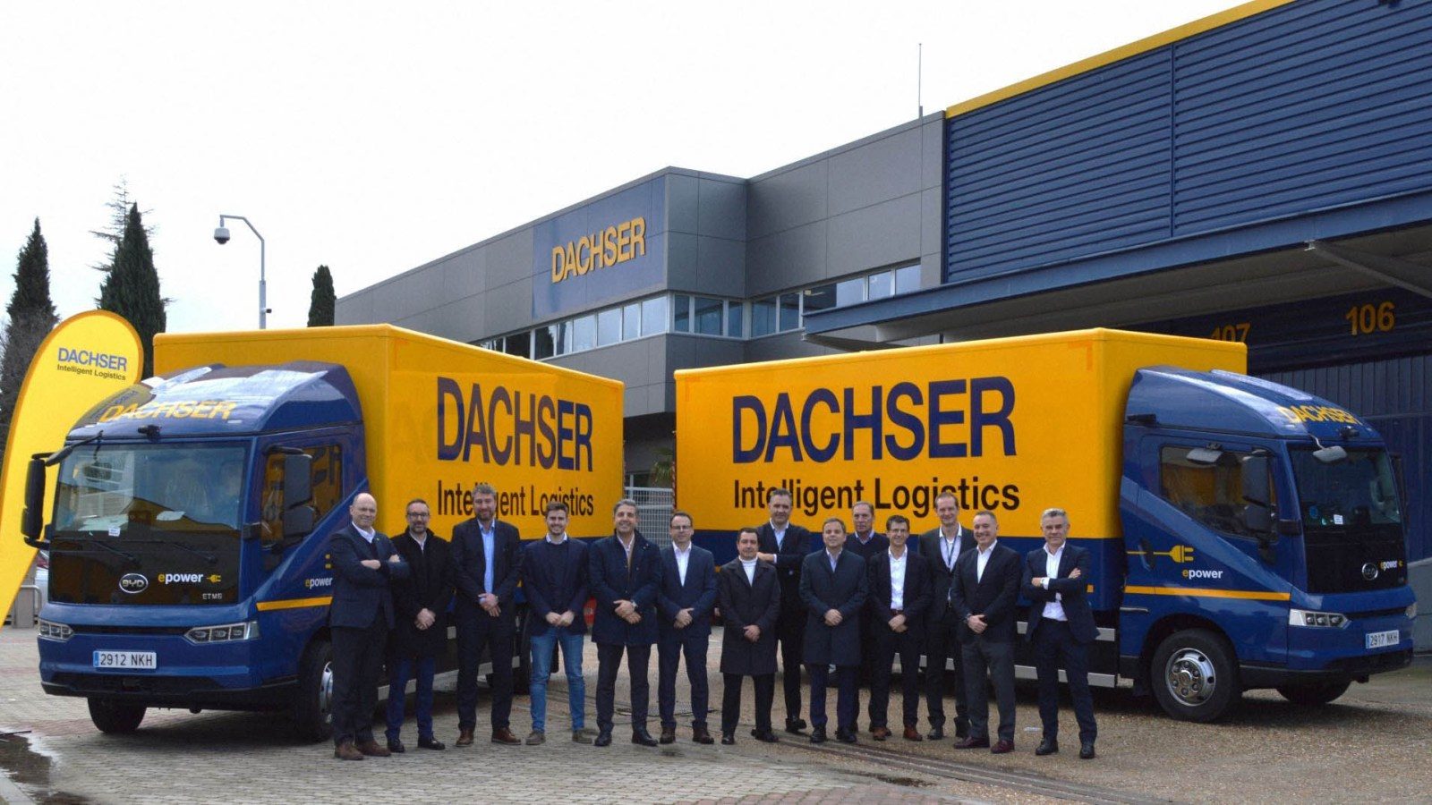 BYD ETM6 trucks in Dachser's Spanish fleet