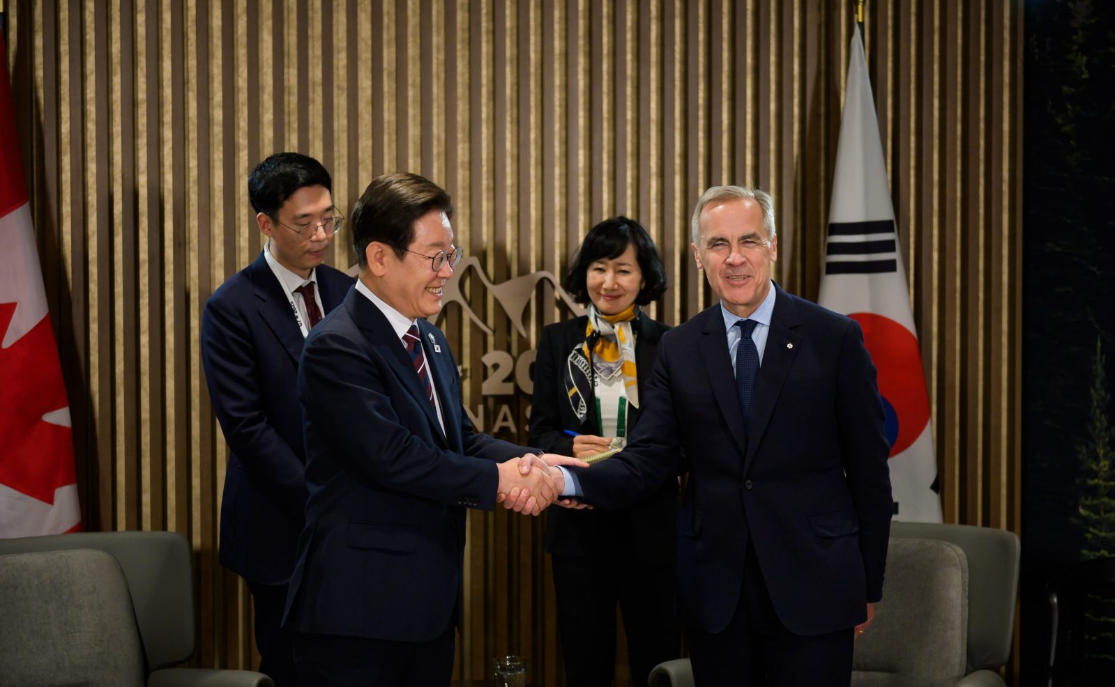 Mark Carney in South Korea