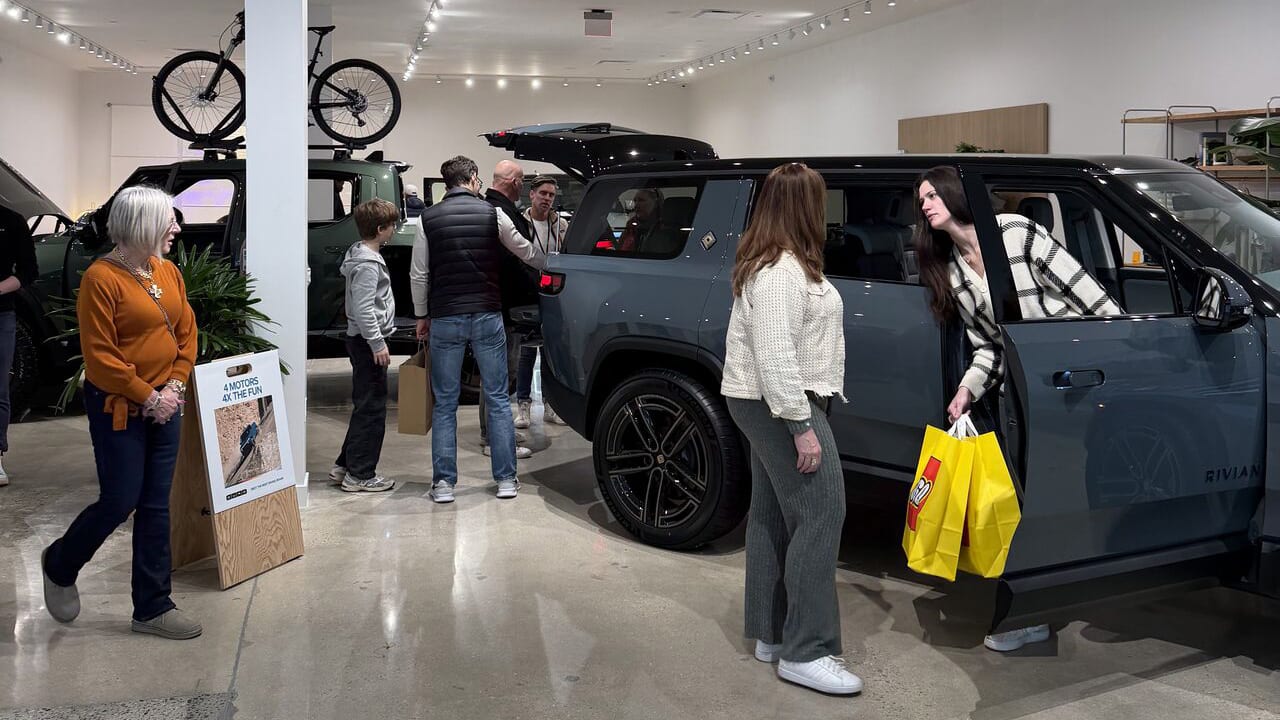 Rivian's showroom in Pennsylvania