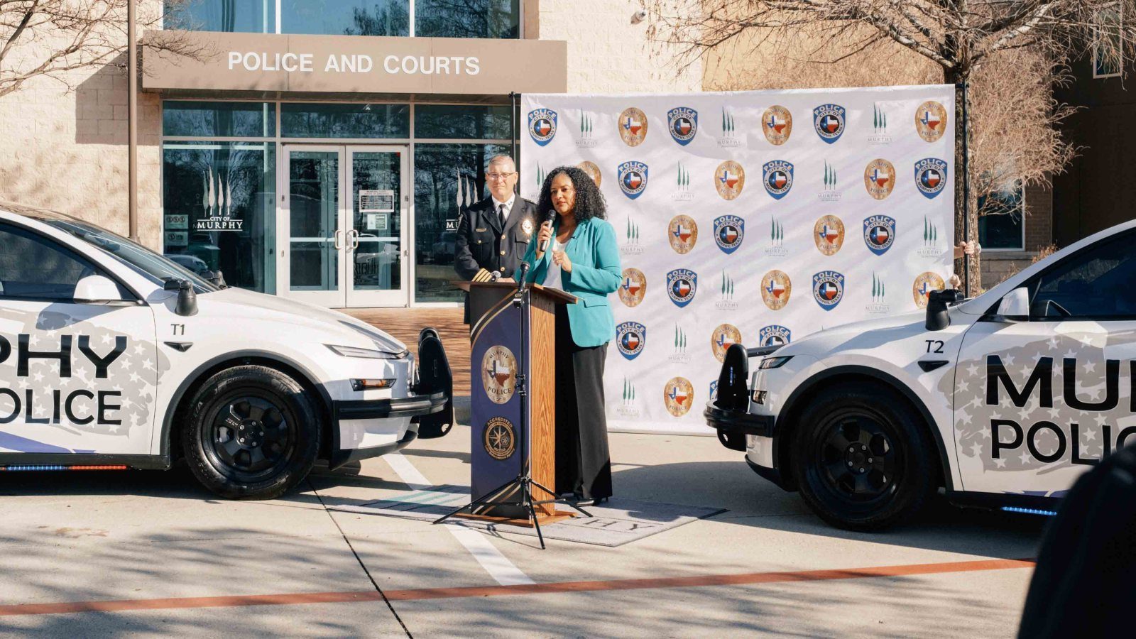 Tesla Model Y delivered to Murphy Police Department