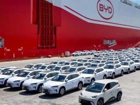 BYD's shipment from China