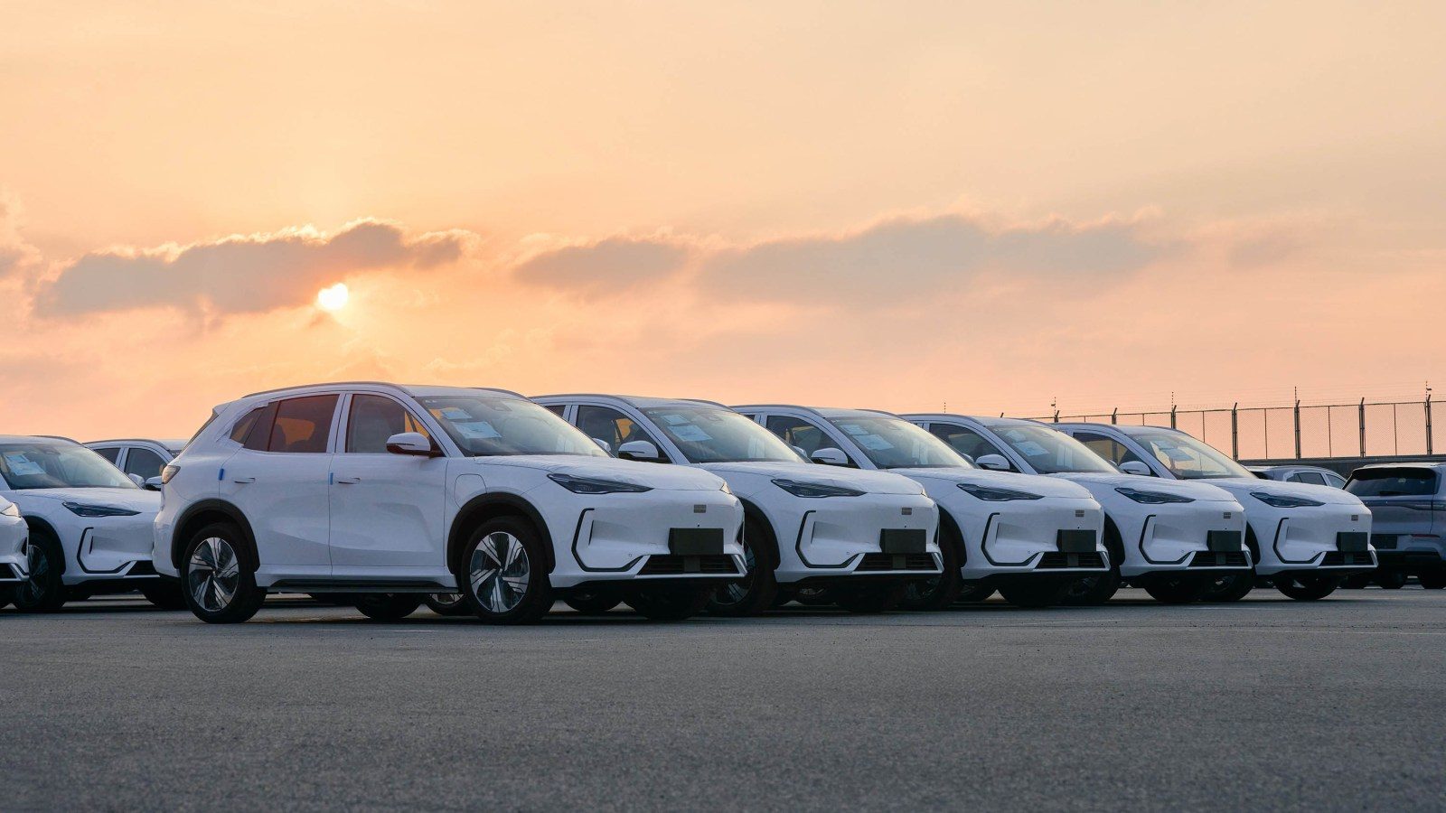 Geely's shipment from China plant