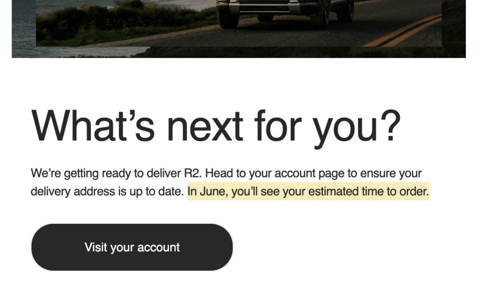 Rivian Reservation Holders Email