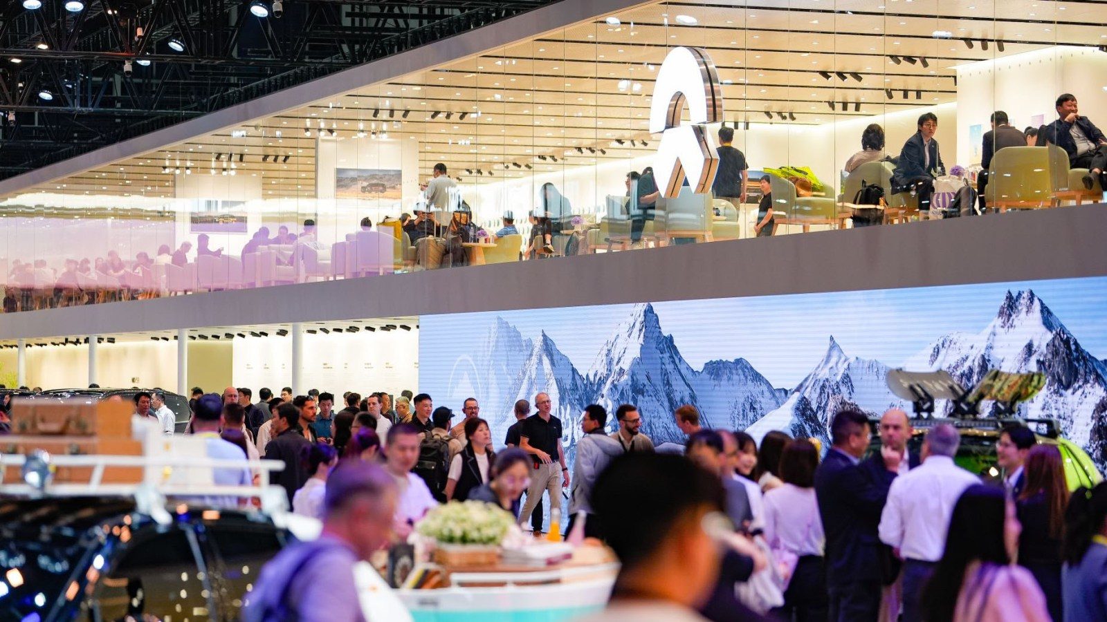 Nio's booth at the Beijing Auto Show 2026