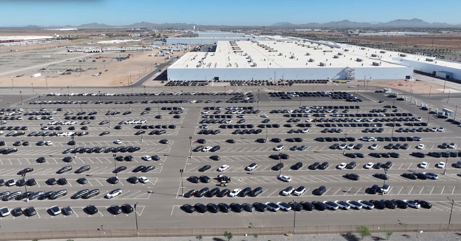 Lucid's Arizona plant in April 2026