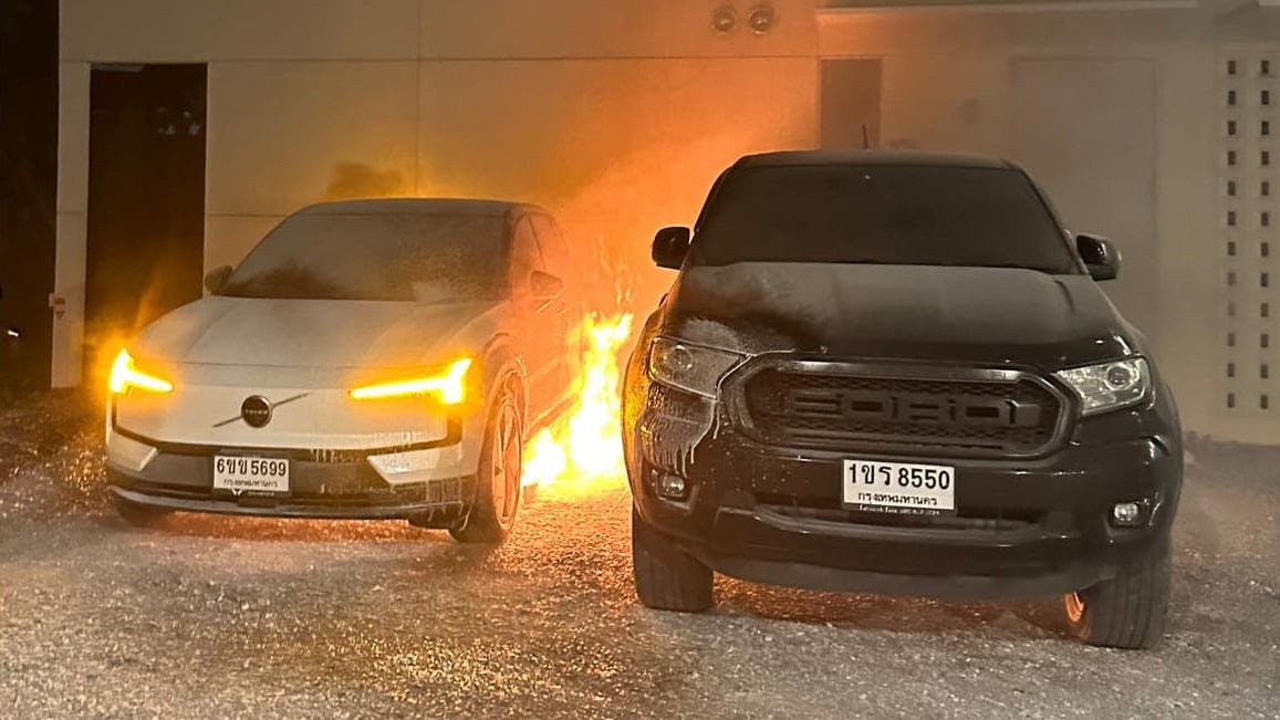 Volvo EX30 Fire in Thailand