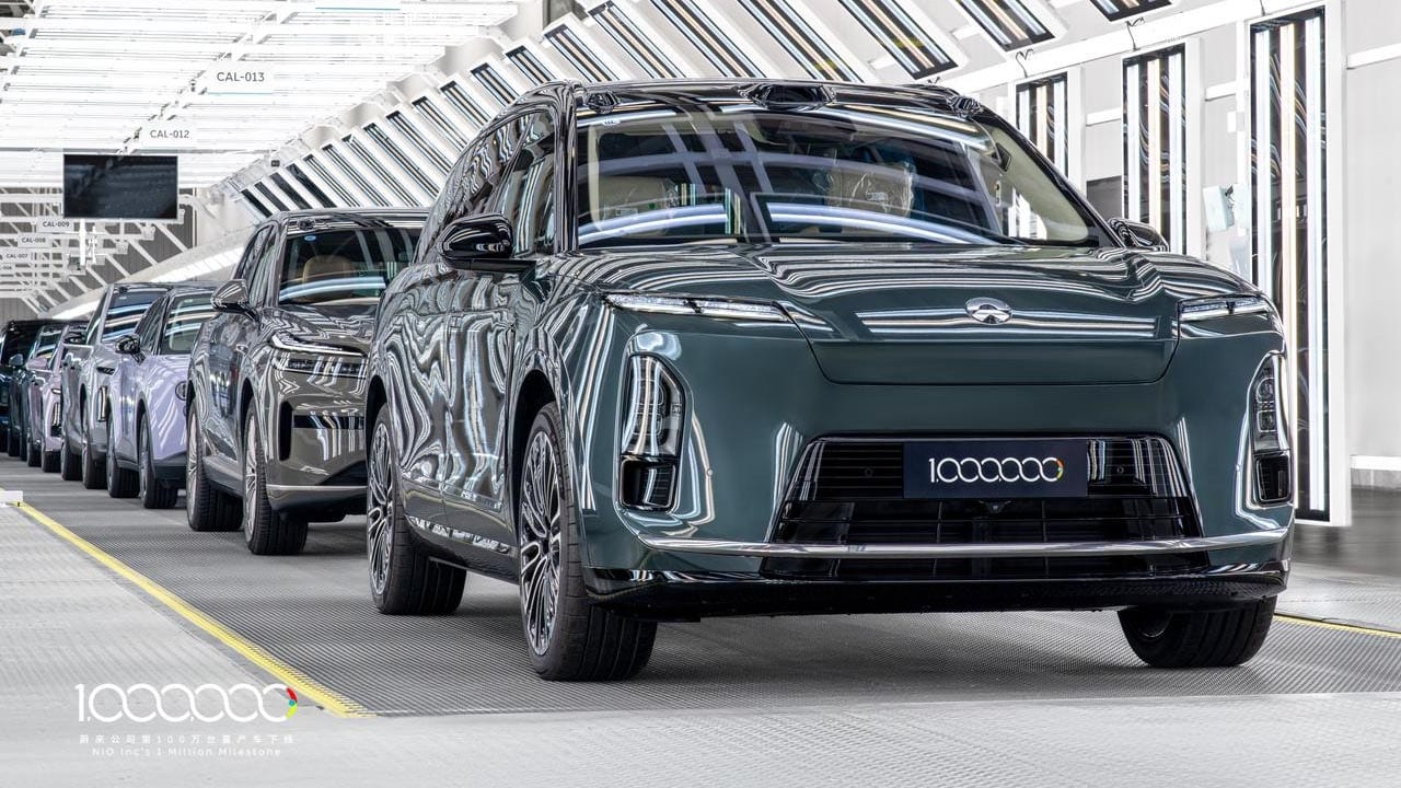 Nio rolls out 1 millionth vehicle