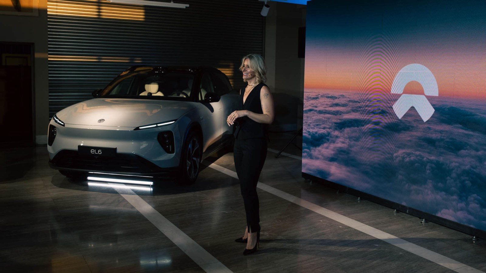 Nio's showroom in Greece