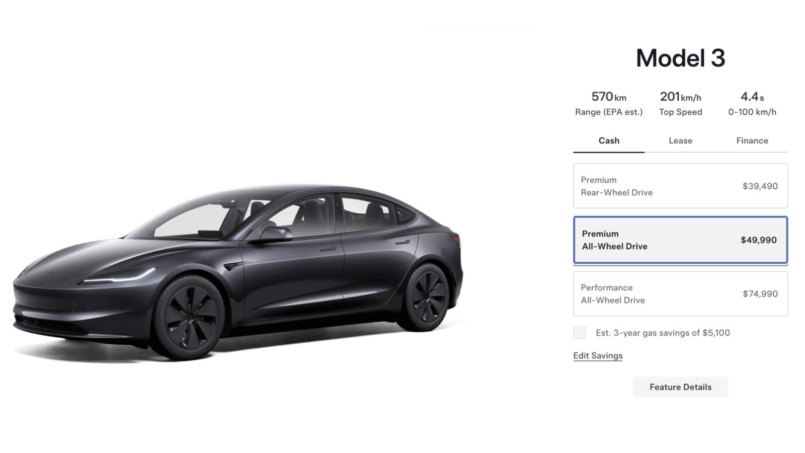 Tesla Model 3 Canada