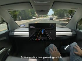 Cybercab driverless test