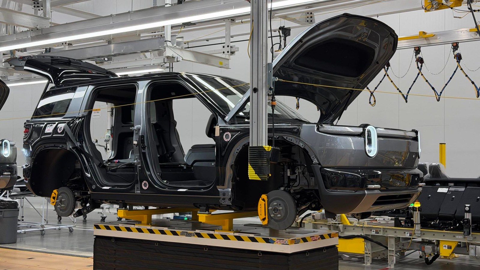 Rivian R2 at the factory