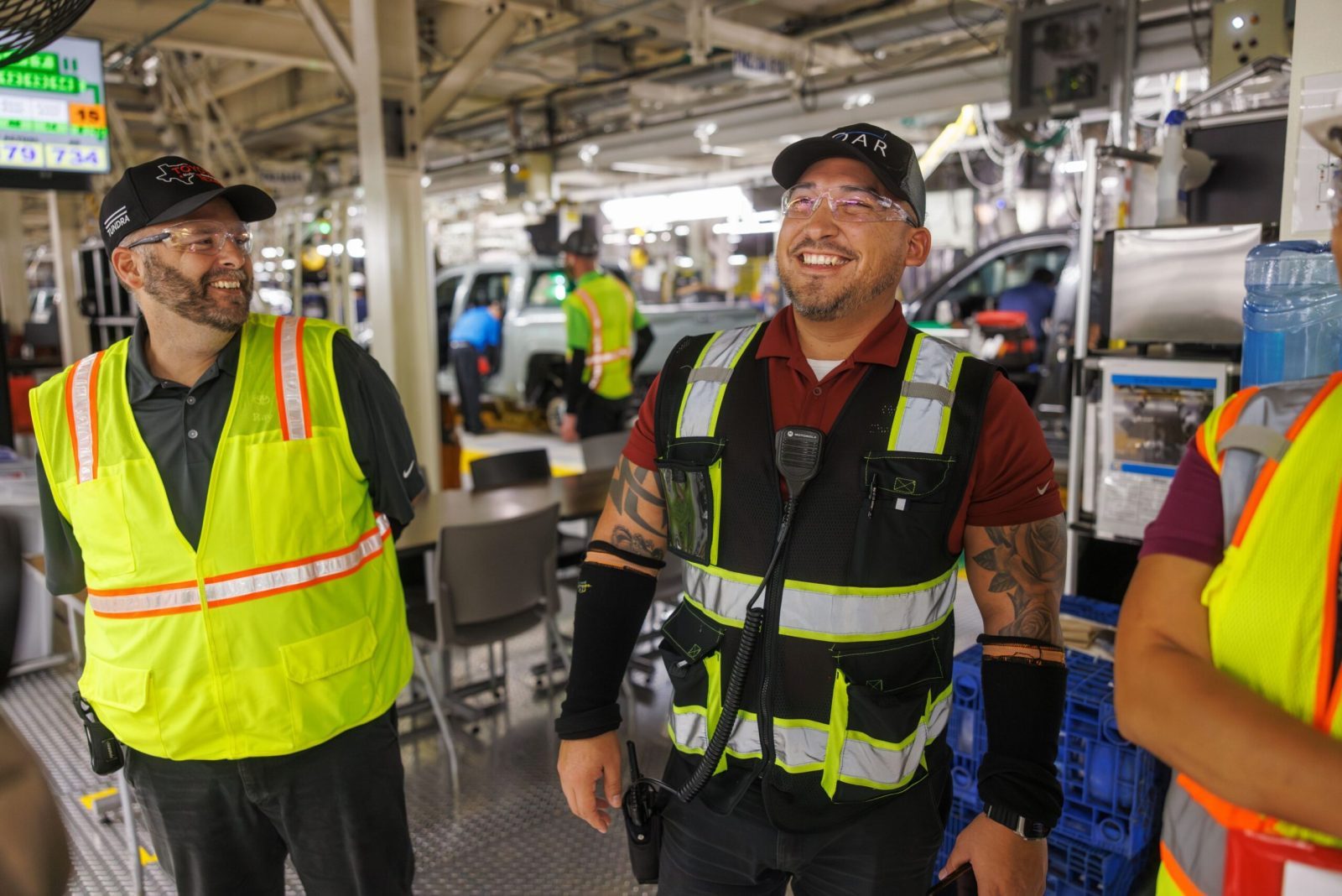 Toyota factory workers
