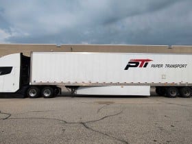 Paper Transport using a Tesla Semi