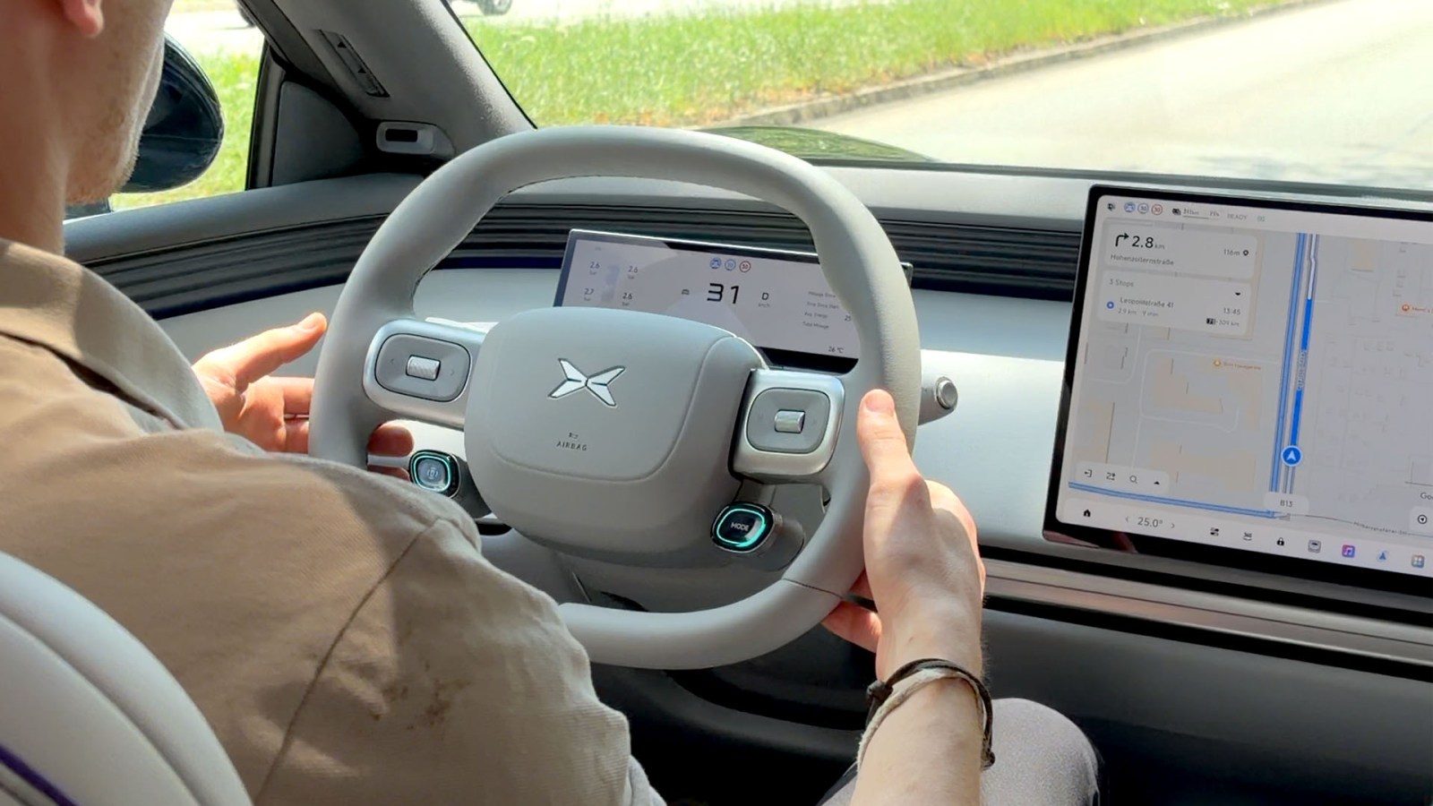 XPeng VLA testing with EV