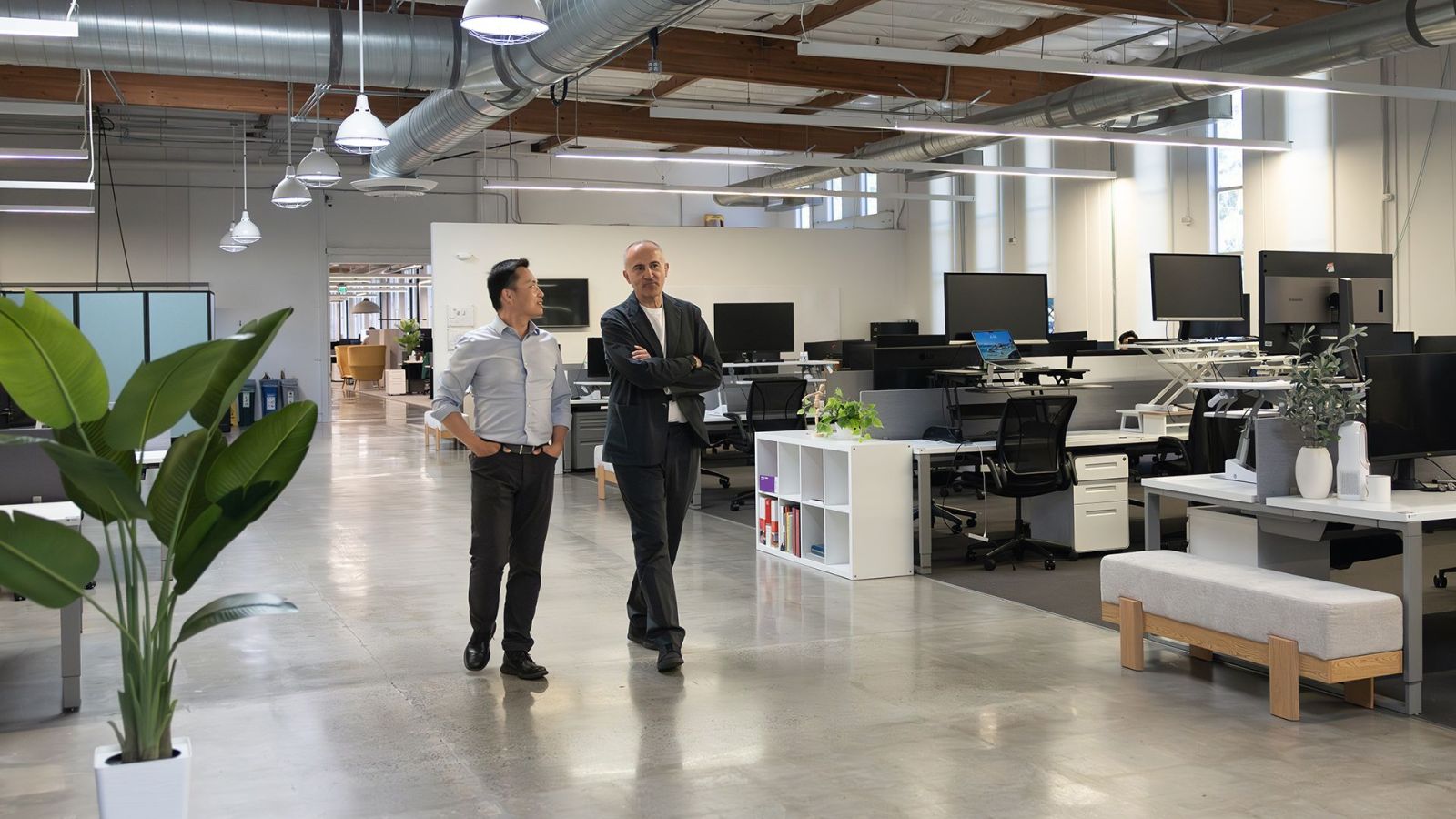 Lucid CEO Silvio Napoli with Nuro CEO