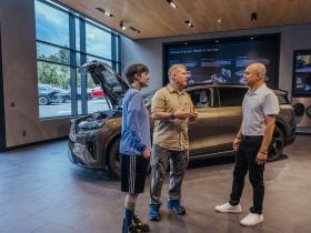 Lucid Gravity in a showroom