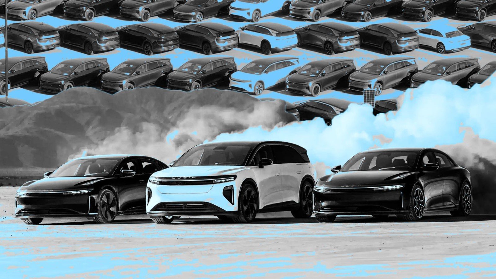 Lucid Air and Lucid Gravity vehicles