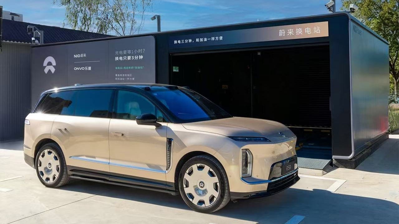 Nio's battery swap station in China