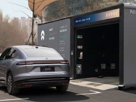 Nio's battery swap station in China