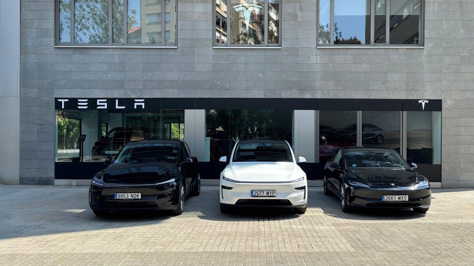 Tesla vehicles in Spain