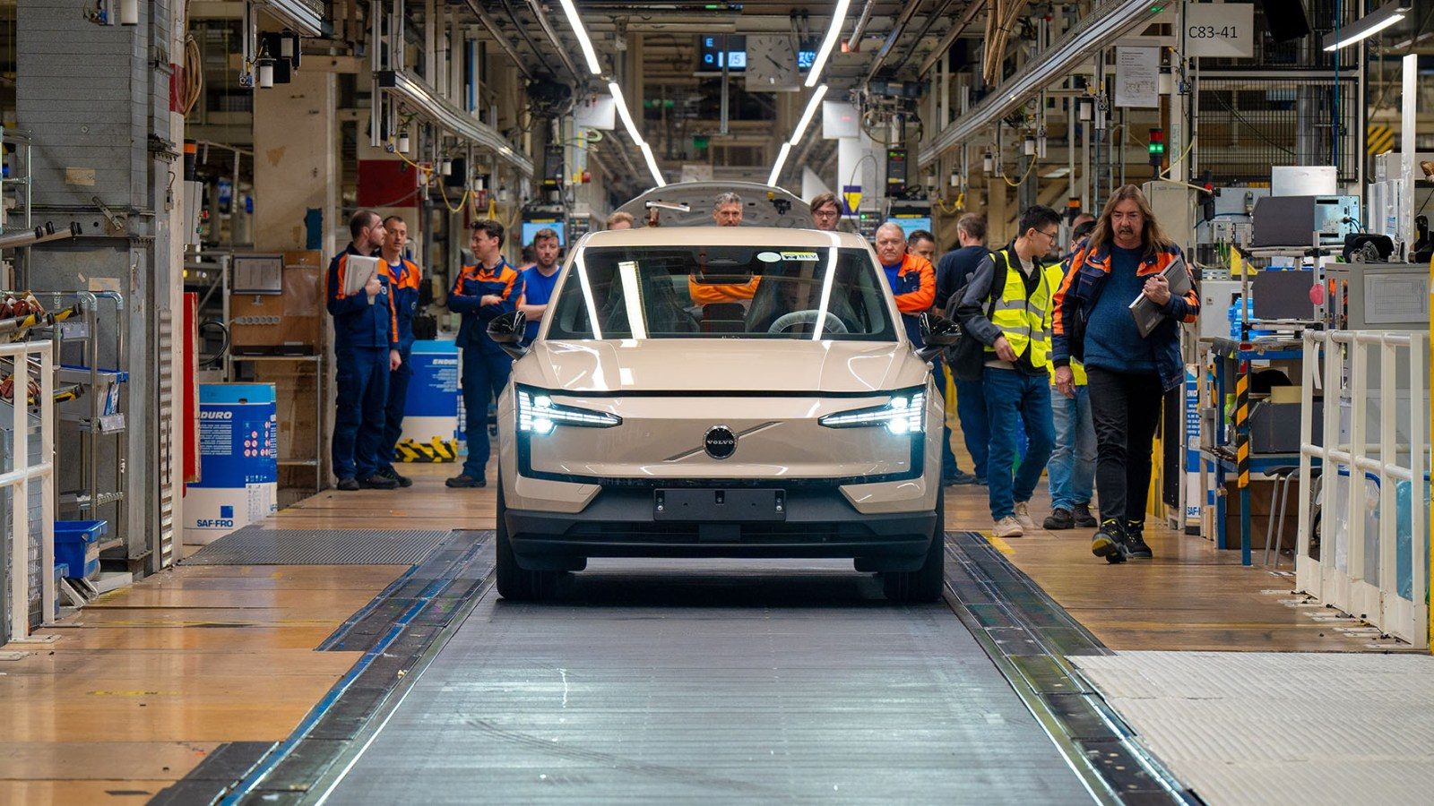 Volvo EV in production