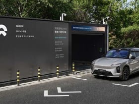 Nio's Gen-5 battery swap station in China