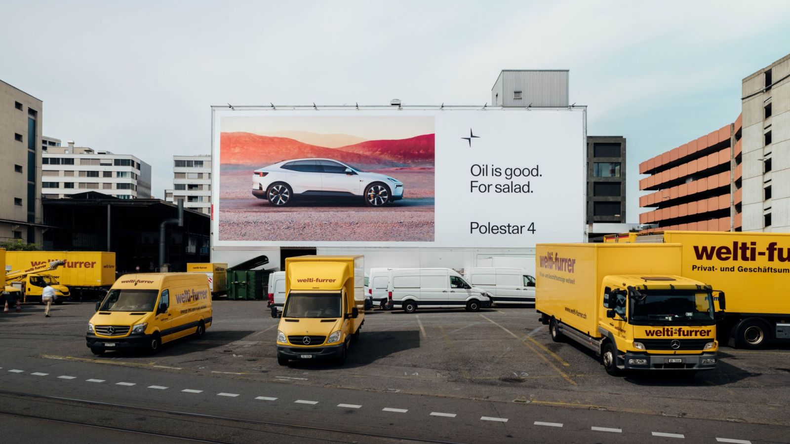 Polestar ad in Switzerland