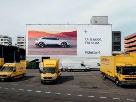 Polestar ad in Switzerland