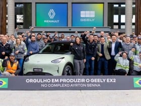Renault Geely plant with EX2 vehicle