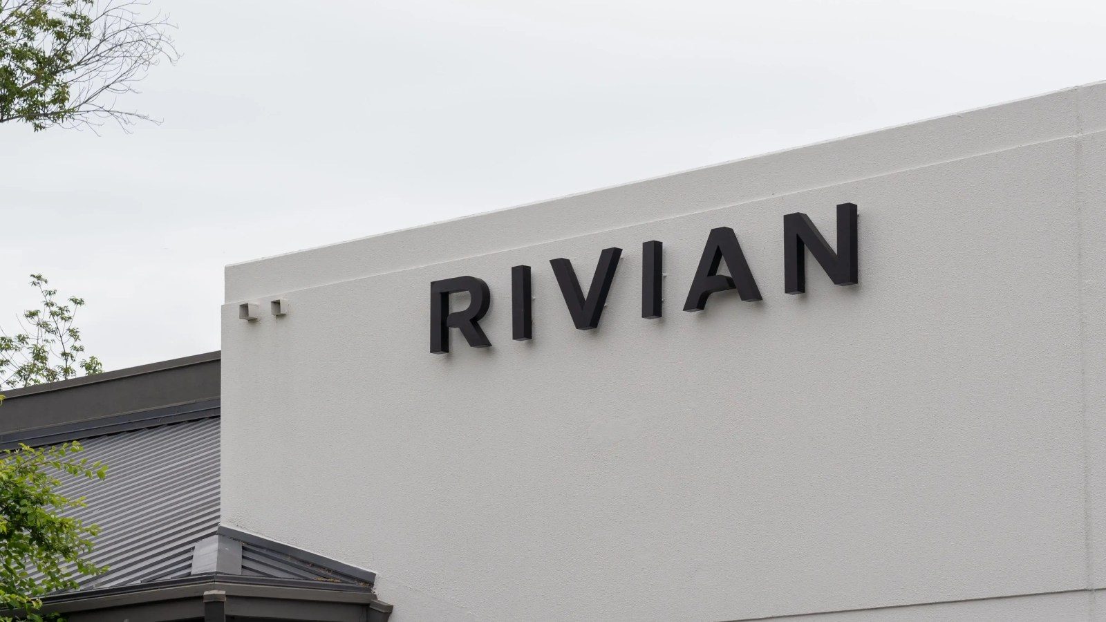 Rivian facade in the US